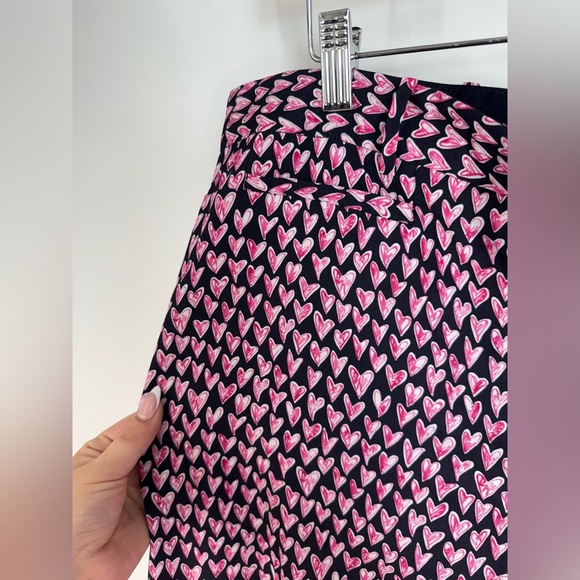 Barneys New York Heart High Rise Front Clasp Straight Leg Pants - Picture 4 of 6